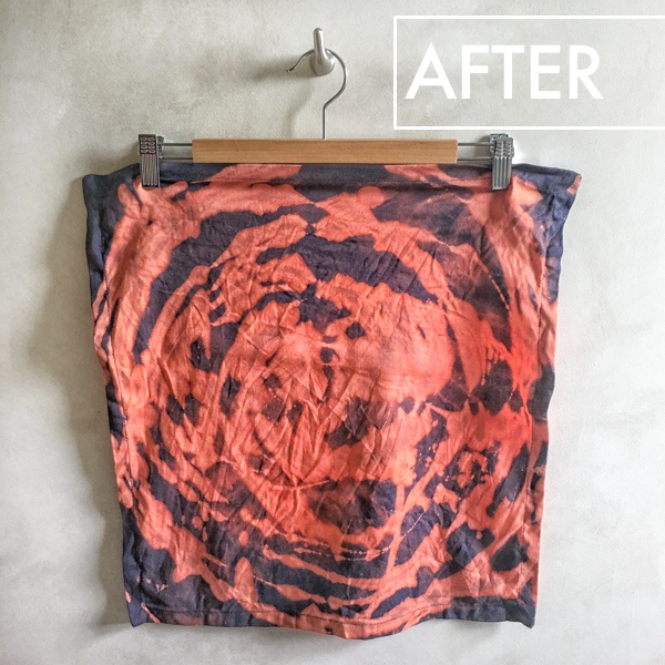 DIY Reverse Tie Dye Tote Bag with Bleach - howsky