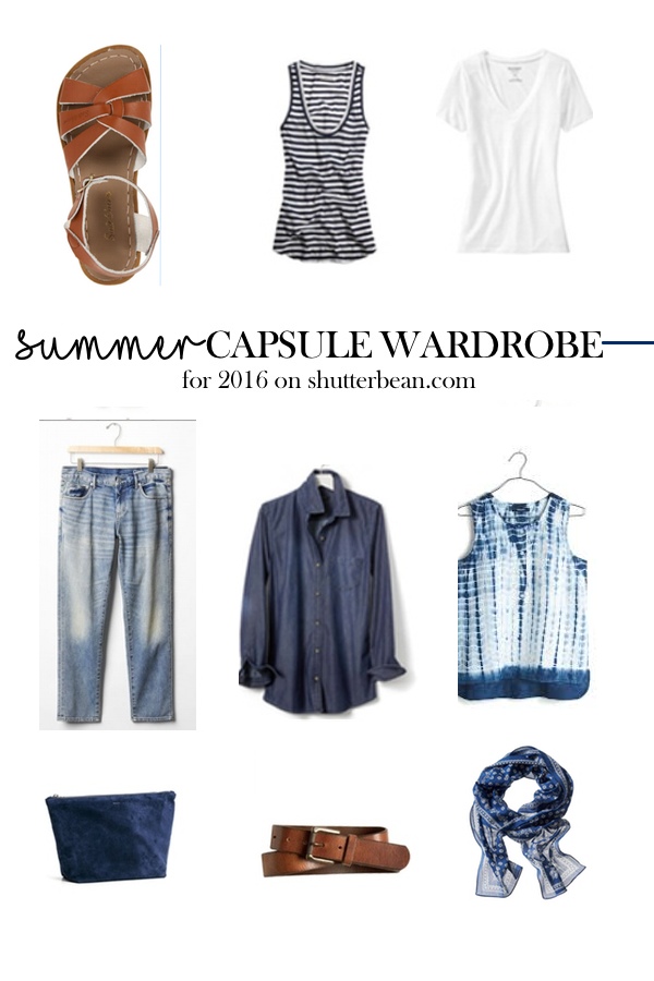 A casual summer capsule wardrobe