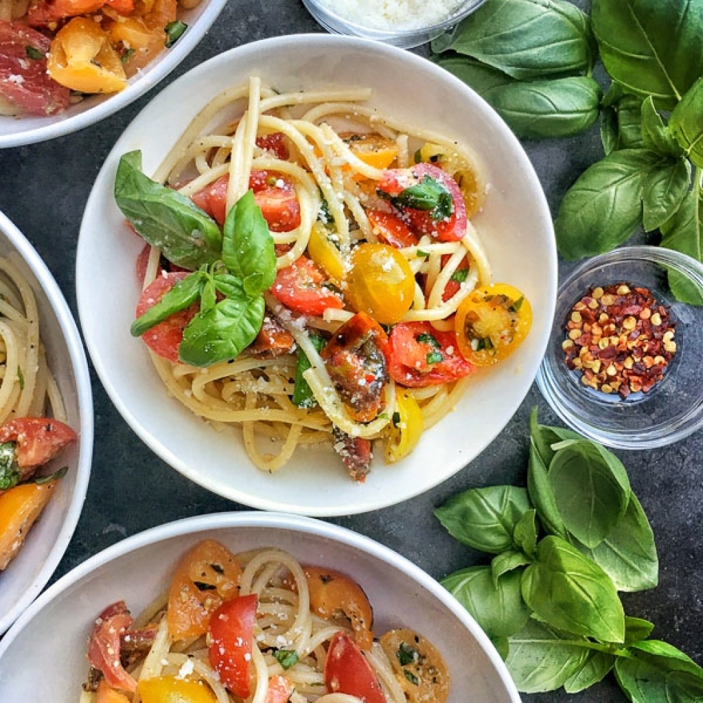 Quick Tomato Basil Pasta Shutterbean