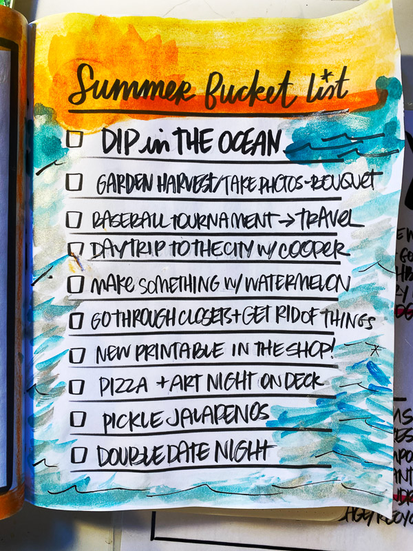 summer bucket list ideas tumblr 2022