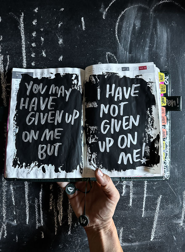 I haven't given up on me. I love lists // Tracy Benjamin of Shutterbean.com