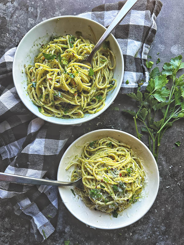 Change up your pesto game and make Parsley Pesto! Find the recipe on Shutterbean.com! 