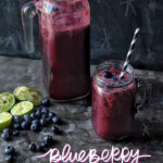 Blueberry Limeade is a refreshing drink that's great mixed with sparkling water or spirits! Find the recipe on Shutterbean.com