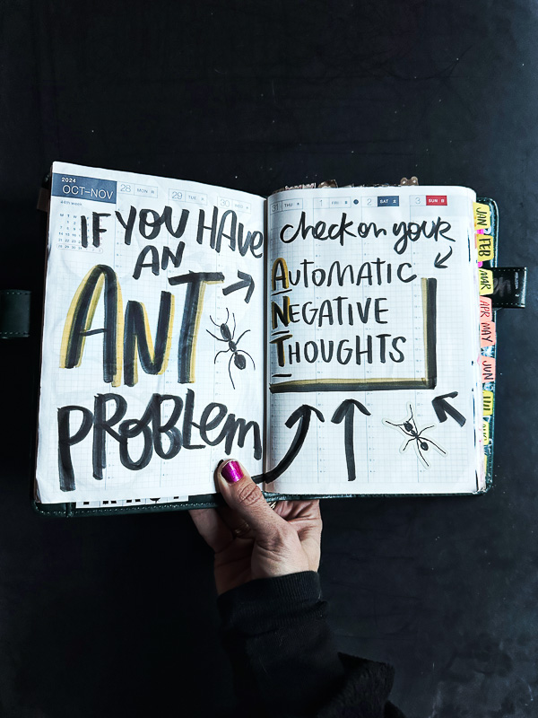 Ants= Automatic Negative Thoughts // i love lists - shutterbean.com