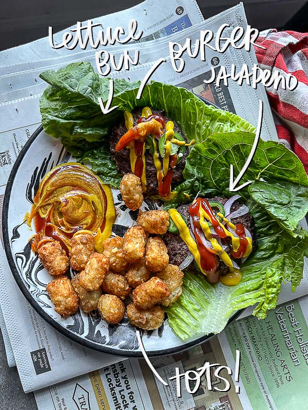 Tracy Benjamin from Shutterbean shares are favorite Burger Salads on her blog! All gluten- free options!